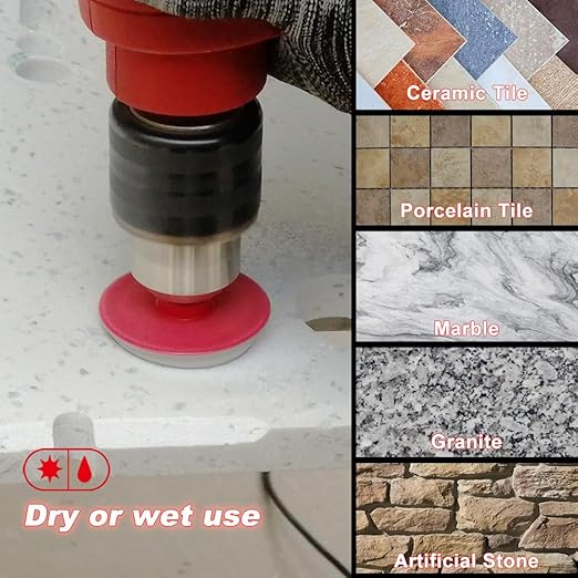 DT-DIATOOL Diamond Beveling Chamfer Bits - Diamond Countersink Drill Bit 1-3/8 Inch with Hex Shank for Enlarging Trimming Shaping Existing Holes of Granite Marble Porcelain Tiles,Size of 2mm to 35mm