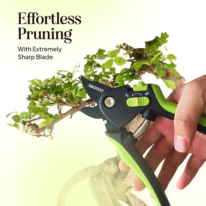 Ultra Sharp Pruning Shears Hedge Clipper ??Cuts 3X Easier, Dual-Size Opening, Weak Hand Arthritis Clippers, Rust-Resistant Pruner, Effortlessly Cuts