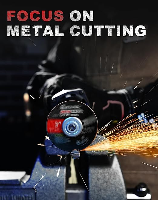 EZARC Cut Off Wheels 24 Pack, 3??x 1/32??x 3/8??Cutting Wheel, Metal & Stainless Steel Cutting Disc for Die Grinder, (Upgraded Thin Design)