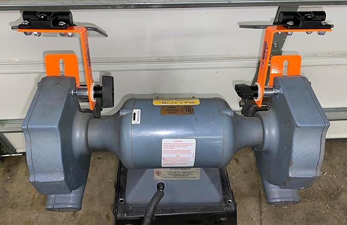Universal & Baldor Bench Grinder Eye Shields and Eye Shield Mounting Assembly for 6 and 7-inch, Smaller Model, Power Bench Grinders, ATS P/N UGS-1