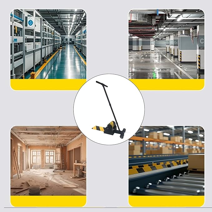 癤풣loor Tape Marking Machine, Laying Machine for Precise Arrangement, Applicator, Supports Single Or Rolls,Adjustable Spacing for Marking, Decoration Protection and Laying