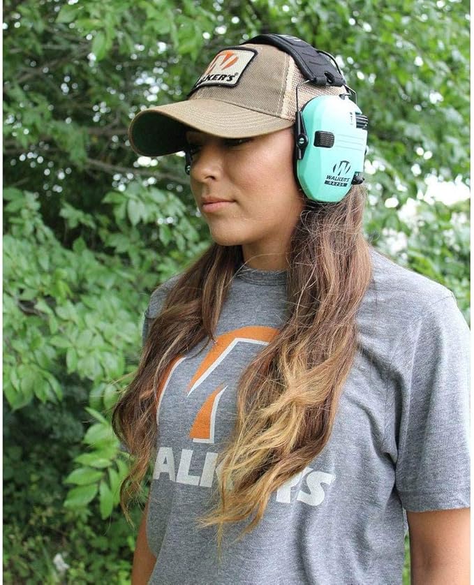 Walker's Razor Slim Ultra Low Profile Compact Design Adjustable Range Shooting Hunting Hearing Protection Electronic Earmuffs