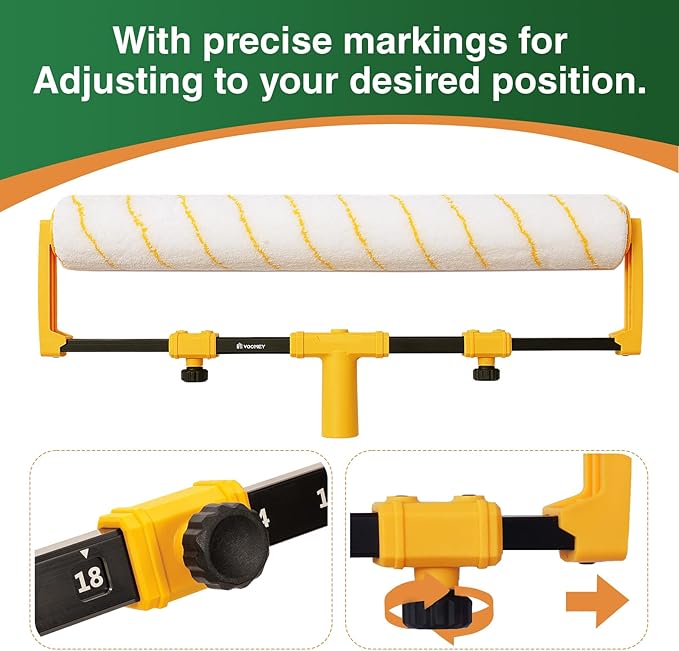 Voomey 18" Paint Roller kit竊? Piece 18 inch Paint Roller竊?8 Paint Roller Tray with Liner,Microfiber Paint Roller,Paint kit for House Painting