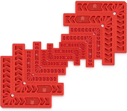 Relitec R 90 Degree Positioning Squares, Clamping Square, Right Angle Clamp Corner Clamp Woodworking Tools for Wood Cabinets, Carpenter Tool for Photo Frames Box Drawer, Set of 12竊?" 4" 6")