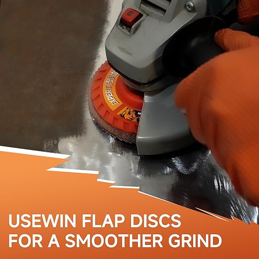 Expert Ceramic Flap Disc 4 1/2 for Angle Grinder, 80 Grit Type 27 Flap Sanding Disc, High Density Trimmable Grinding Wheels for Stainless Steel, Sheet Metal (5 Pack)