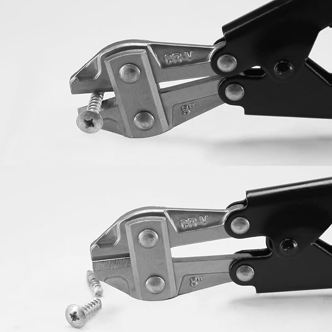 Wire cutter Bolt Cutter,edge cutter 8 inch Small Heavy Duty Wire Cable Cutter with Soft Grip Anti-Slip Handle,Sharpen Cutting Edge,Wire Cutter,One Hand Operation,Small and Portable Design