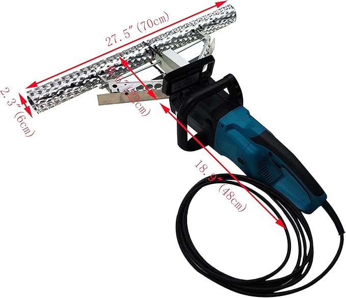 27.5" Foam Planer Insulation Trimming Equipment 70cm Open Hole Polyurethane Foam Polishing Knife Planer 1800W 14.5m/s 110V