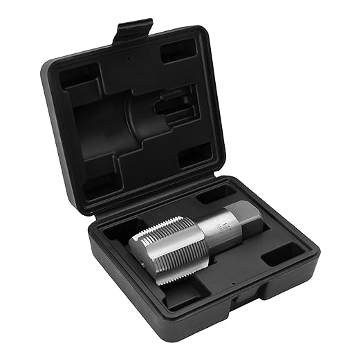 HFS(R)1-1/2" NPT Pipe Tap竊똂arbon Steel Pipe Threading Tools with Storage Case for Industrial/Plumbing/Auto Repair DIY Thread cutting tools