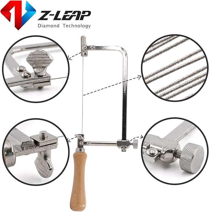 Steel Frame Coping Saw - High-Strength Hand Cutting Tool for Wood/Metal/Ceramic, Multi-Scenario DIY Projects
