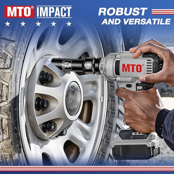 MTO 3/4" Female to 1/2" Male Impact Socket Adapter, 3/4-Inch Impact Socket Adapter Reducer, Chrome Molybdenum Alloy Steel