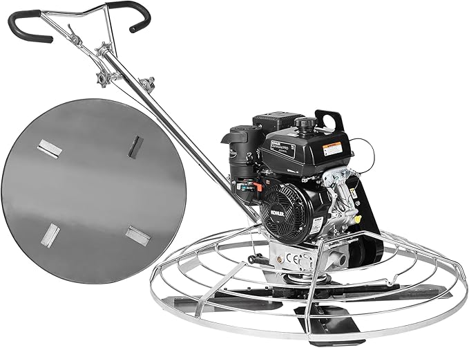 VEVOR Power Trowel, 46??Walk-Behind Cement Trowel with Float Pan, 14HP Gas-Powered Smooth Concrete Surface Finisher, Heavy Duty Commercial Screed Concrete Cement with Finishing Blade