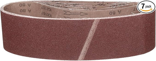 6 x 48 Inch Sanding Belt, 7 Pcs 40/60/80/120/180/240/400 Grit Knife Sharpener Belts Work Sharpening for Belt Sander Knife Carving Tool Metal Working