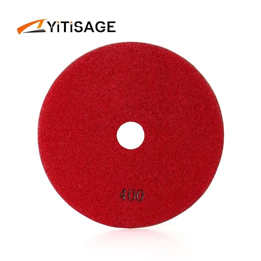 5 Inch Electroplated Diamond Grinding/Polishing Pads Sanding Granite Concrete Glass Metal Stone Grinding Disc(grit 400-1pc)