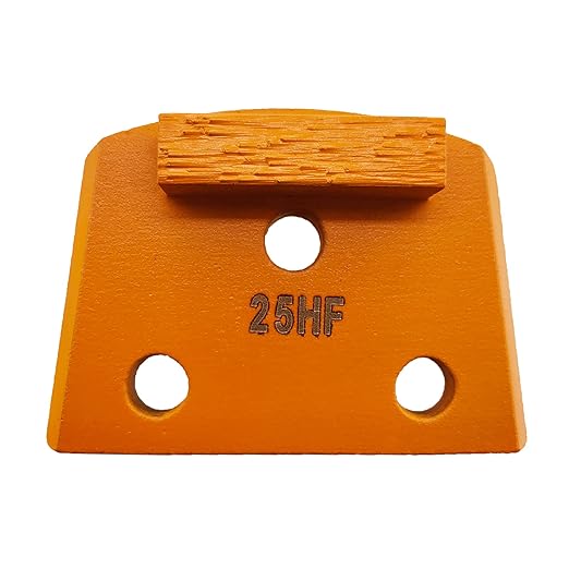 9 Pcs Pro Lavina Diamond Grinding Shoes Soft Bond for Hard Floor (Grit Optional), for Lavina Floor Grinding Machine (25 Grit - 1 Rectangle Segment S Bond for Hard Floor)