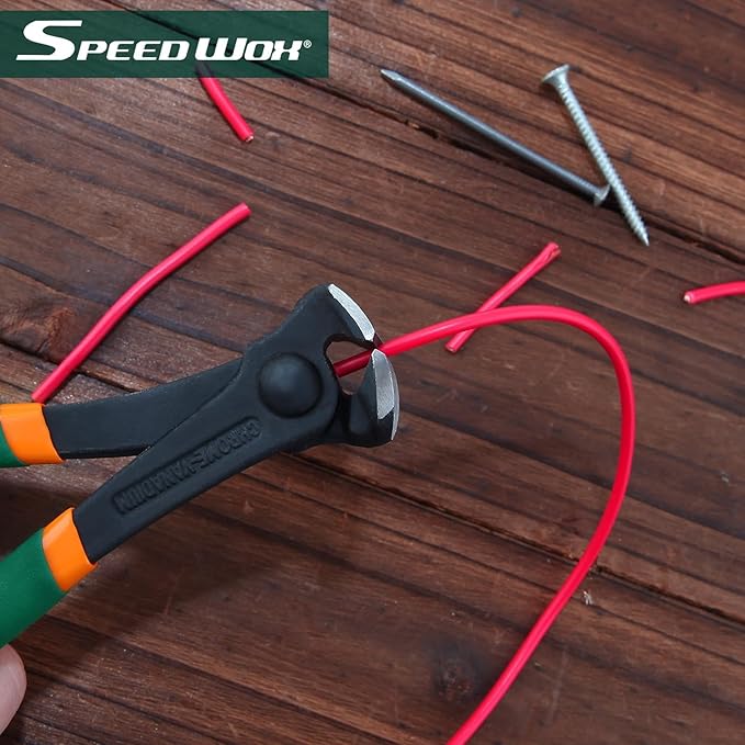SPEEDWOX Nail Puller 6 Inch End Cutting Pliers, Nail Remover Nail Pliers End Cut Nippers End Snips For Pulling Nails Or Cutting Wires Wire Cutter End Cutter Pliers Staple Remover Tool