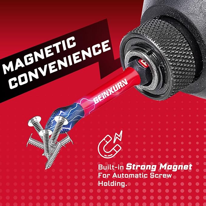 51Pack PH2 2 Inches Impact Tough Anti-Slip Screwdriver Bits, #2 Phillips 1/4 Inch Hex Shank Magnetic Tips Cross Screwdriver Bits Set with 1Pcs Impact Bit Holder,Bulk
