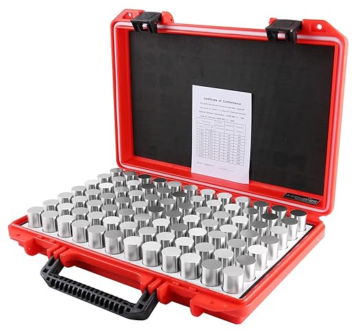 Accusize Industrial Tools 0.917''-1.000'', 84 Pcs Steel Plug Pin Gauge Set, Minus, Class Zz, M7(-)