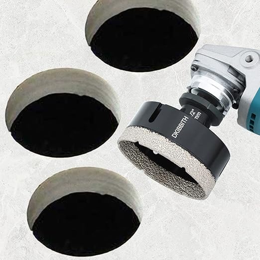 3-1/2" Dry Diamond Hole Saw,Diamond Core Bit for Granite Tiles Quartzite Marble Concrete Porcelain Ceramic Stones for Angle Grinders