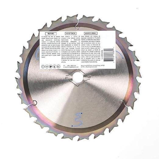 2-Pack 7-1/4" 24-Tooth 5/8" Woodworking Circular Saw Blade,Framing/General Purpose Wood Cutting,Special Anti-Thermal Adhesion Coating on Cutting Edge-TA,High Finish,Long Life, 7-1/4" 24T 5/8"