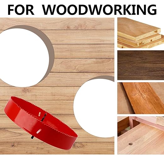 245mm / 9.6 inch HSS Bi-Metal Hole Saw Hole Drilling Cutter for Wood Boards Plastic Thin Metal (245mm / 9.6 inch)