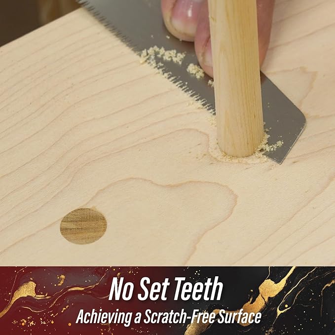 SUIZAN Small Hand Saw 5" Flush Cut Blade - Compact Japanese Pullsaw Single Edge Woodworking Tools