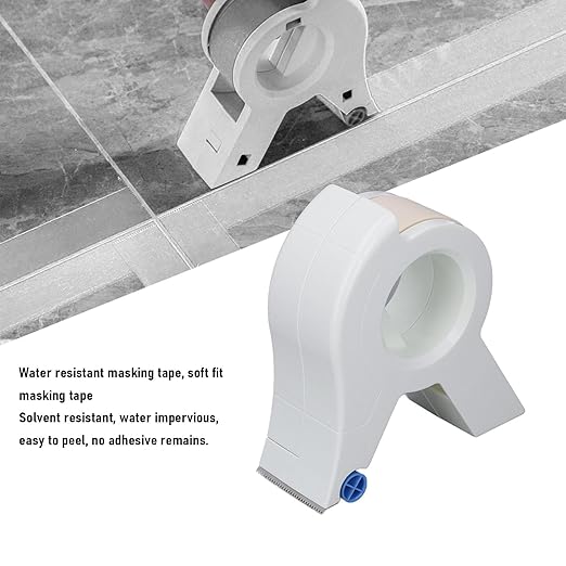 FUZHUI Masking Paint Tape Applicator with Triple Wheel, Quick and Accurate Cutting, Water and Solvent, No Removal for Painting Lines
