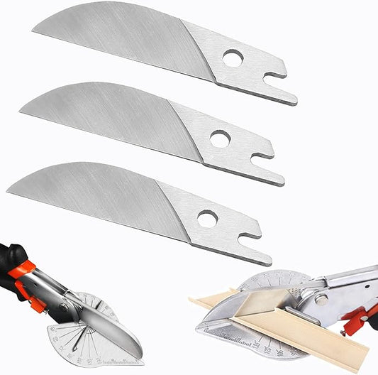Miter Shears Replacement Blade,Shears Cutter Scissors Snips Blades,Multi-Angle Angular Cutting Molding Crafting SK5 Steel Spare Blade for Quarter Round Cutting Tool