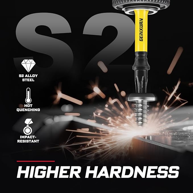 Impact Torx Screwdriver Bits Set,26Pcs 1??2?쒶agnetic T20 S2 Steel Star Driver Bits and 1Pc Bit Holder with Color Coded Base
