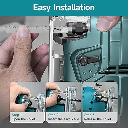 20 Pcs Jigsaw Blades Set with Case, 9 Types of Assorted T-Shank Replacement Jigsaw Blades, for Wood,Plastic and Metal Cutting