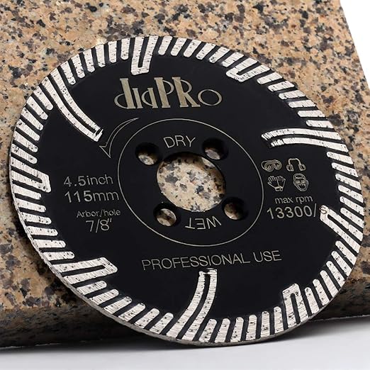 4.5" Diamond Granite Blade for Cutting and and Grinding Granite Marble Porcelain Tile