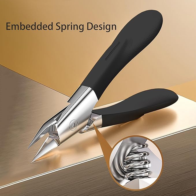 Upgrade Ingrown Toenail Clipper Angled Nails Cutter Professional Podiatrist Nail Clippers Tool for Seniors Thick Nails for Men Women
