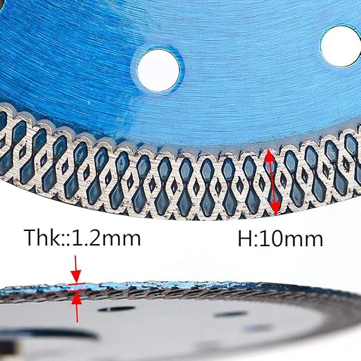 5Pcs/Lot 4" Super Thin Diamond Saw Blade Porcelain Tile Blade for Granite Marble Ceramic Wet or Dry Cutting (4"-5)