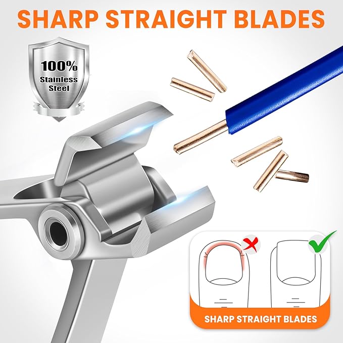 Straight Nail Clippers for Thick Nails, Heavy Duty Large Toenail Clippers for Seniors with 17mm Wide Jaw Opening, Ultra Sharp Stainless Steel Toe Nail Clippers Cutter for Men with File