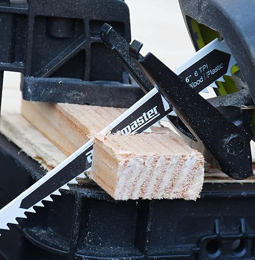 6 Inch Wood Pruning Reciprocating Saw Blades 6Tpi, Pack of 5