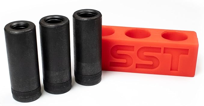 SST - Tap Socket Wrench - 3-Piece Adapter Set - Snug, Secure, & Durable - Easy Storage & Organization - Fits All Number & Fractional M.C.T.I. Standard Taps - Up to 1/2" - Designed in the USA