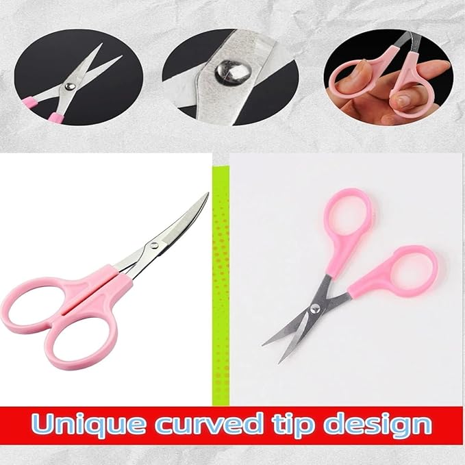 4-3/4" Sharp Curved Tip Needlework Cutter Applique Embroidery Scissors (Pack of 2)