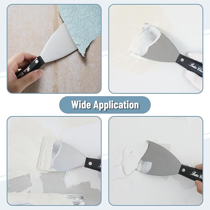 Bates 3 Inch Flexible Metal Putty Knife - Drywall Spackle Knife, Paint Scraper, Wall Scraper