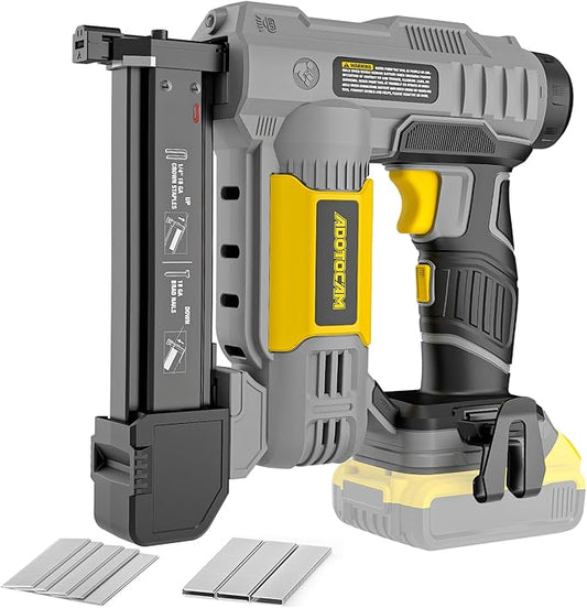 18GA Cordless Brad Nailer for Dewalt 20V Battery (Tool Only), 2 in 1 Cordless Nail Gun with 1000 Nails and 500 Staples, Nail Gun Battery Powered for Home Improvement & Woodworking
