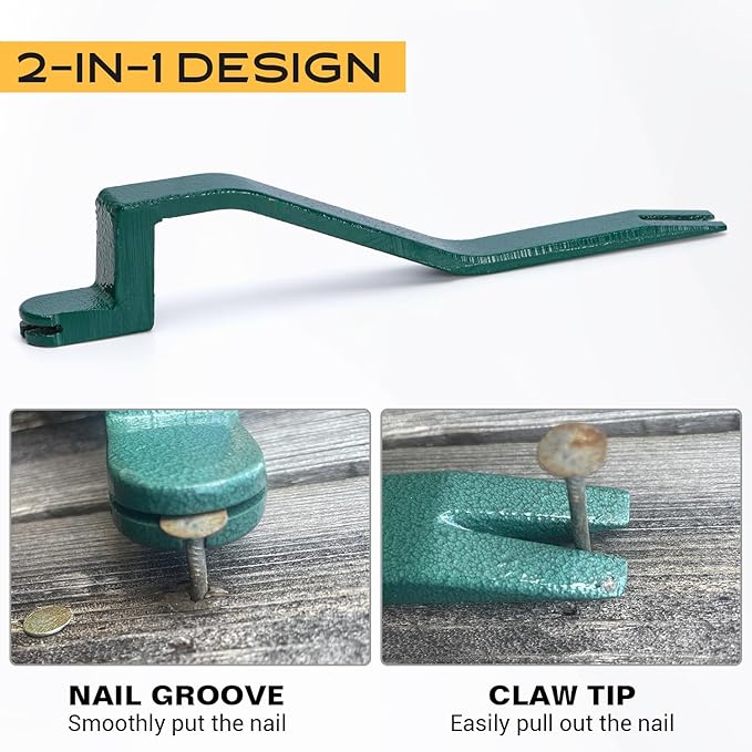 Shingle Removal Tool for Safe Roof Shingles Professional Roofing Tools and Equipment Shingle Nail Installer & Puller Pitch Hopper