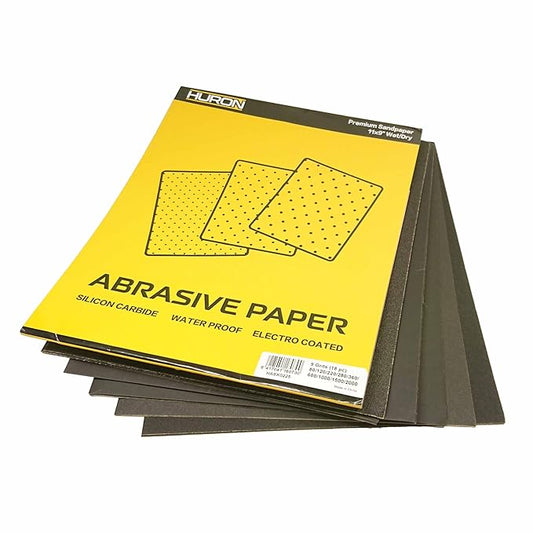 Huron Premium Precision Professional Sandpaper 11x9 Wet/Dry Ultra Fine 1500 Grit (20 pc)