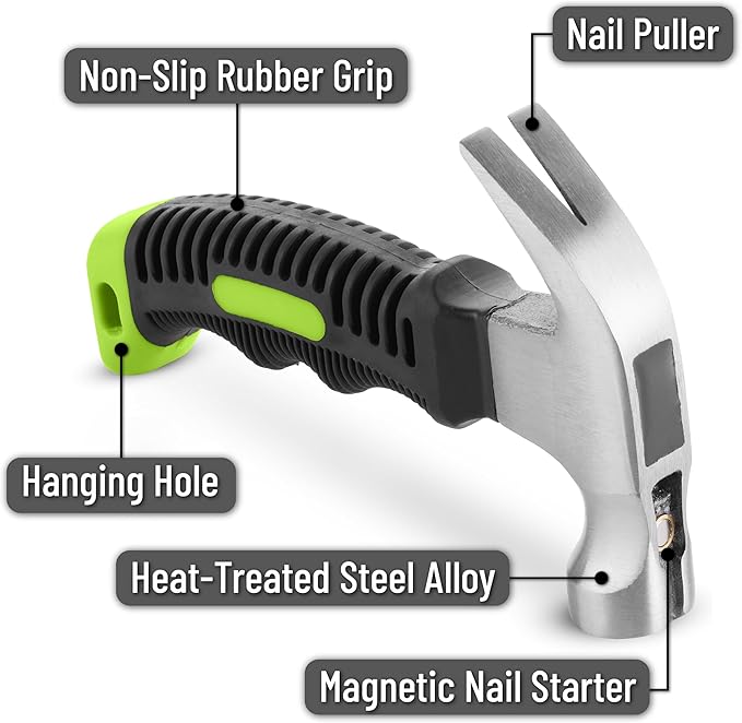 Mr. Pen- Nail Hammer, 8oz, Hammers Tools, Small Hammer for Women