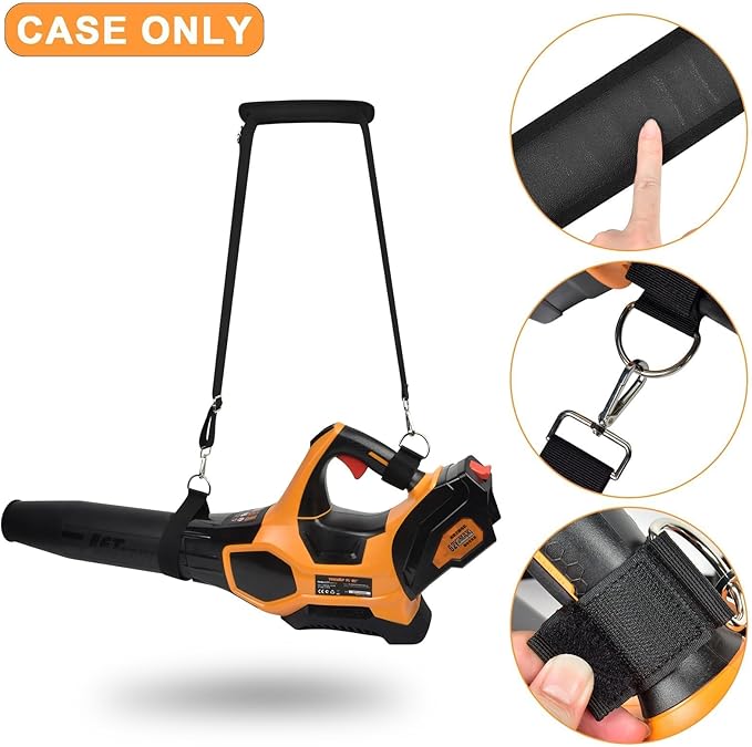 Universal Shoulder Strap for Leaf Blower & String Trimmer, Compatible with WOLFMEN for EGO Power+ for Worx for LAZYBOI for LEAPUL for DEWALT for MZK for Greenworks for Black+DECKE (1, Balck)