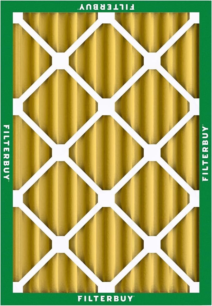 Filterbuy 24x30x4 Air Filter MERV 11 Superior Pet & Allergy Defense (4-Pack), Electrostatic Pleated HVAC AC Furnace Filters Replacement, Made in USA (Actual Size: 23.50 x 29.50 x 3.63)