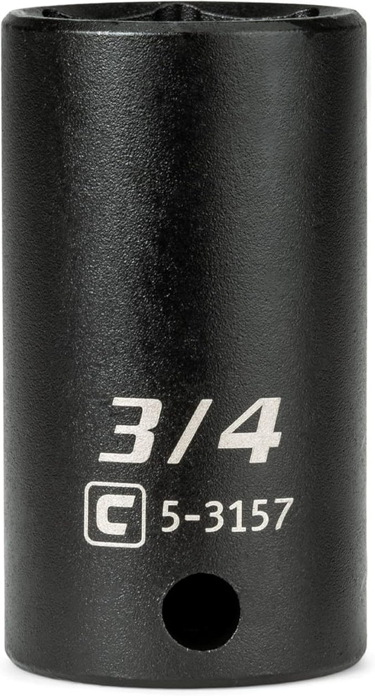 Capri Tools 3/8 in. Drive 3/4 in. Semi-Deep Impact Socket