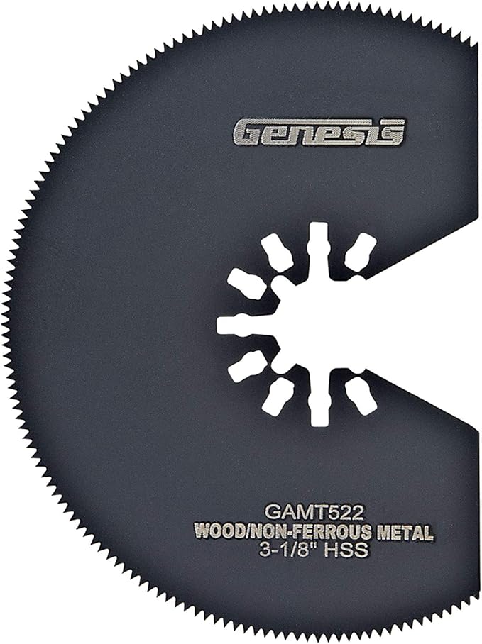 Genesis GMT15A 1.6 Amp Multi-Purpose Oscillating Tool and 19-Piece Universal Hook-And-Loop Accessory Kit with Storage Box