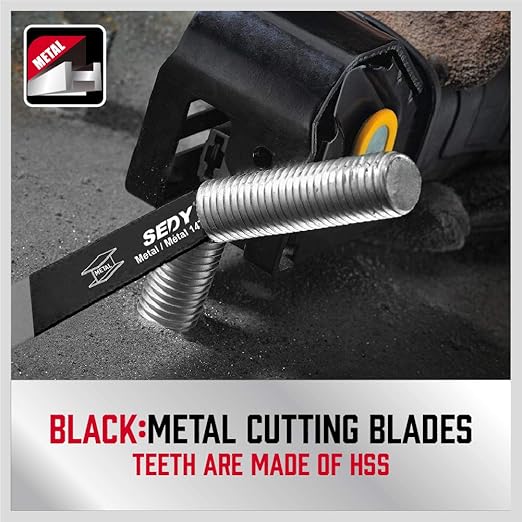 36-Piece Ultimate Reciprocating Saw Blade Set - Premium Saw Blades, Durable Wood & Metal Cutting Blades with Storage Pouch, Long-Lasting Pruning Blades