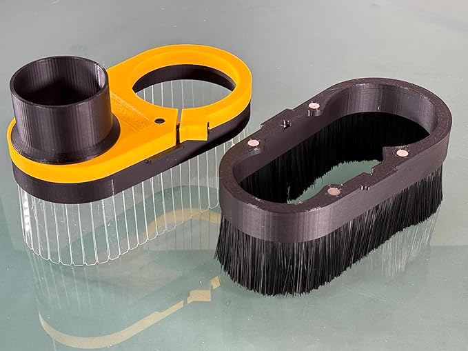 CNC Dust Shoe COMBO for CNC miling Machine - 2-1/2-inch Vacuum Port.