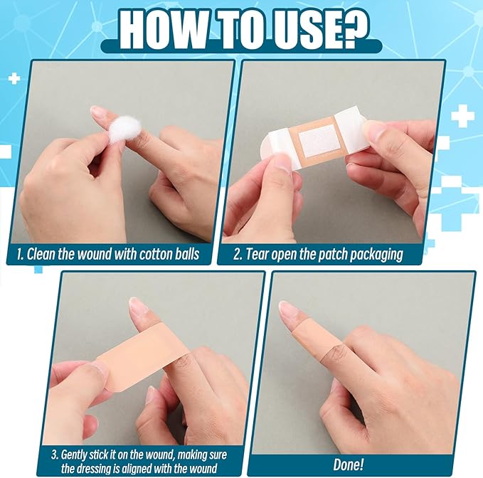 Timgle 5000 Pcs 1" x 3" Adhesive Bandages: Breathable, Waterproof, Sensitive Skin, Bulk for Homeless Care, Nurses, Businesses, Travel First Aid Kits