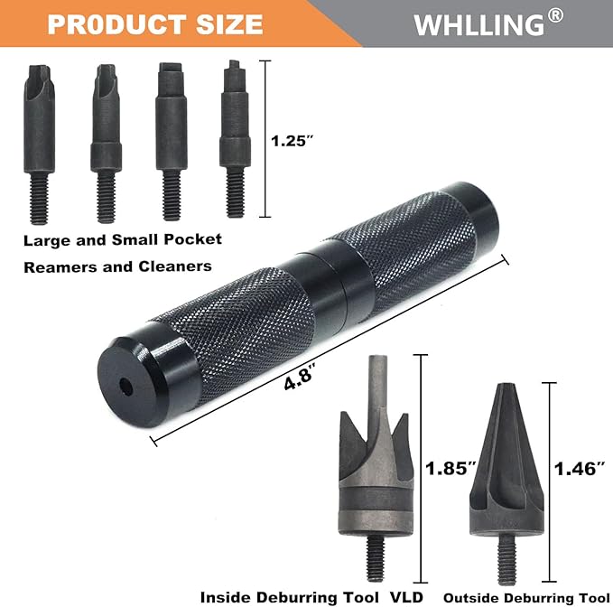 Case Prep Multitool, Case Chamfer Deburring Hand Tools for Reloading, Fits Case. 17-. 45 Caliber, Primer Pocket Cleaners Reamers for Removing Crimps