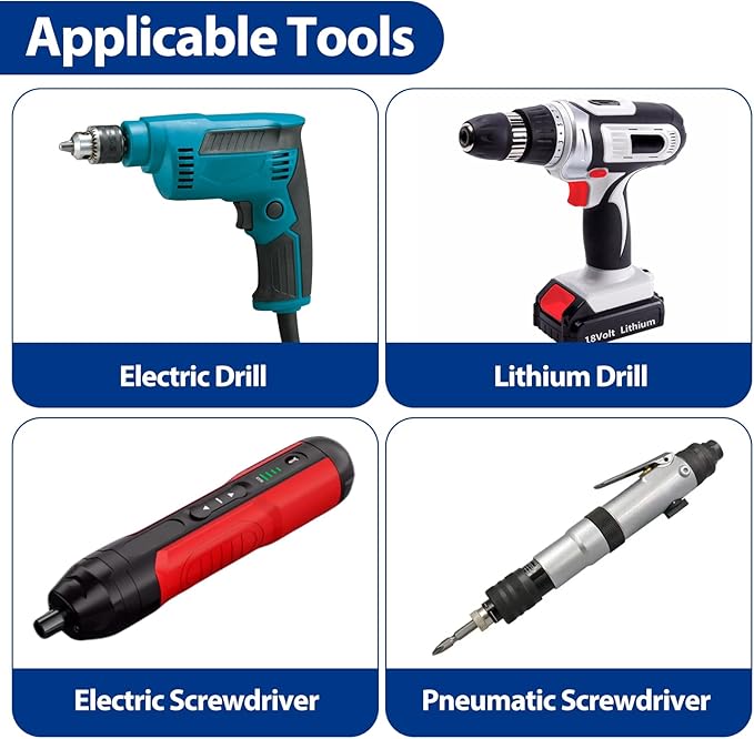 HPHOPE 32 Pieces Professional Magnetic Screwdriver Bit Accessory Set
